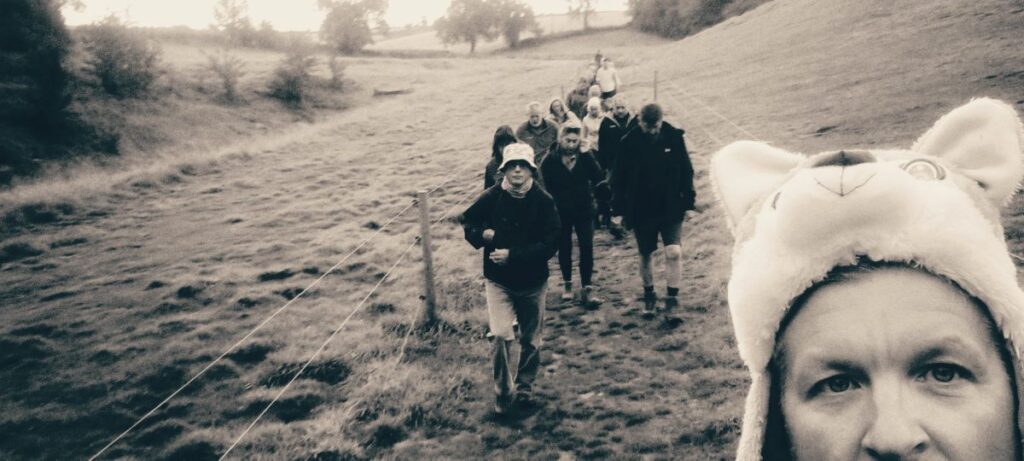 James Elliott of All Things Good And Nice sporting a lovely hat.
